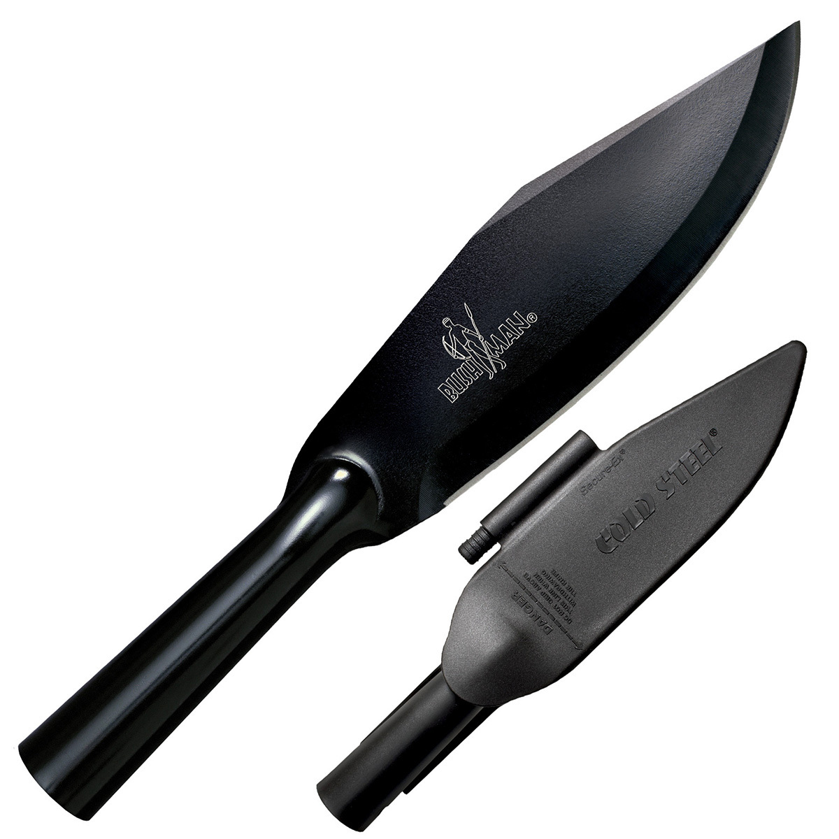Нож с фиксированным клинком Cold Steel Bowie Blade Bushman, сталь SK5, рукоять сталь, черный