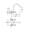 GROHE Costa L 31191001 Смеситель для мойки настенный