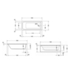 Duravit D-Code 790225000001000 Комплект слива-перелива для ванны с боковым выпуском