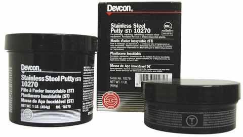 Devcon 10270 (Девкон 10270) Stainless Steel Putty (ST) - эпоксидная мастика с нержавеющей сталью - 454 г