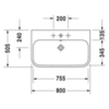Duravit Happy D.2 2318800025 Раковина мебельная