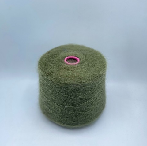 Filati Venezia (пр.Италия),art-Kid silk, 900/100гр, 70%Супер кидмохер, 30%Шелк, цвет-Хаки, арт-34927
