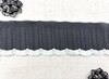 Подвязы трикотажные, ш. 6,5 см, L 145 см, серый с белым