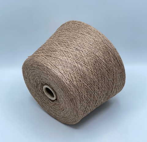 Filcom, Freschello, 2/15 750м. 30% Лен, 30% Як, 10%Шелк, 30% Кашемир, Бежевый, меланж(391), арт.39888