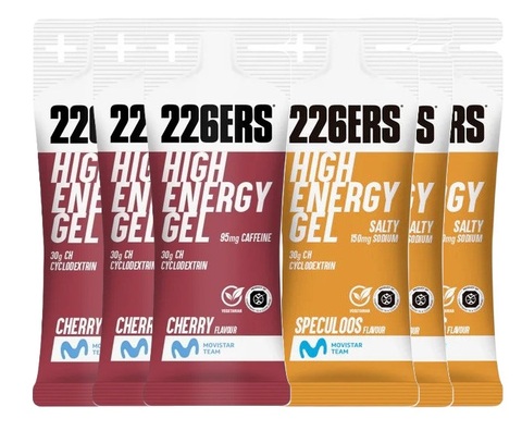 Набор высокоэнергетических гелей 226ERS XS High Energy 45 г соленое бельгийское печенье-вишня