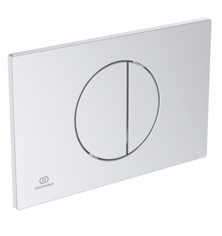 Ideal Standard Oleas M5 R0503SI Круглая механическая панель смыва, двойной смыв