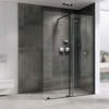 Abber Komfort AG09120B Душевая перегородка, цвет: чёрный