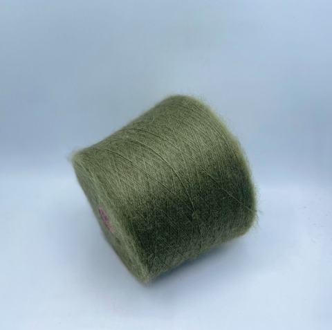Filati Venezia (пр.Италия),art-Kid silk, 900/100гр, 70%Супер кидмохер, 30%Шелк, цвет-Хаки, арт-34927