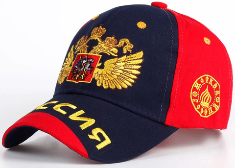 Картинка кепка Skully Wear BCP-219 blue-red - 1