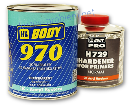 Грунт 2+1 наполнитель Body 970 1л+0,5л отверд Боди Body
