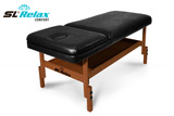 Массажный стол Relax Comfort черная кожа фото №0
