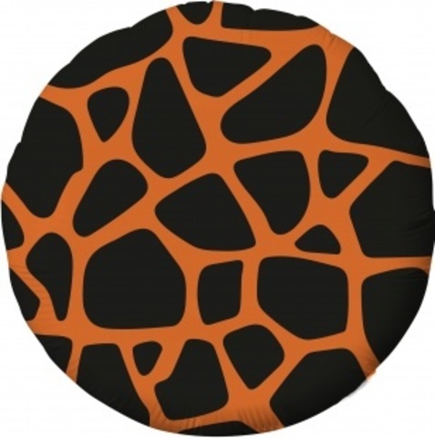 Шар Аг 18''/46 см, Круг, Анималистика (сафари), Жираф, 1 шт.