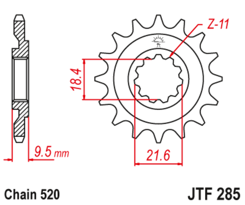 Звезда ведущая JTF285-14