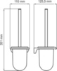 WasserKRAFT Aisch K-5927 Туалетный ершик, цвет: золото