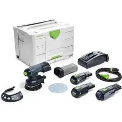 Аккумуляторная эксцентриковая шлифовальная машинка ETSC 125 Li 3,1 I-Set FESTOOL 575712