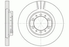 Диск тормозной вентилируемый G-brake  GR-02331