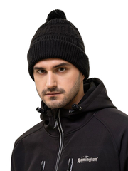 Зимняя шапка для города, туризма Remington Knit Мelange Black one size на remingtonn.ru