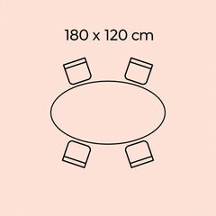 Стол обеденный Possibilita Smoke Glass 180x120 см