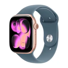 Умные часы Apple Watch Series 11 GPS, 46mm, Rose Gold Aluminium Case with Anchor Blue Sport Band, M/L