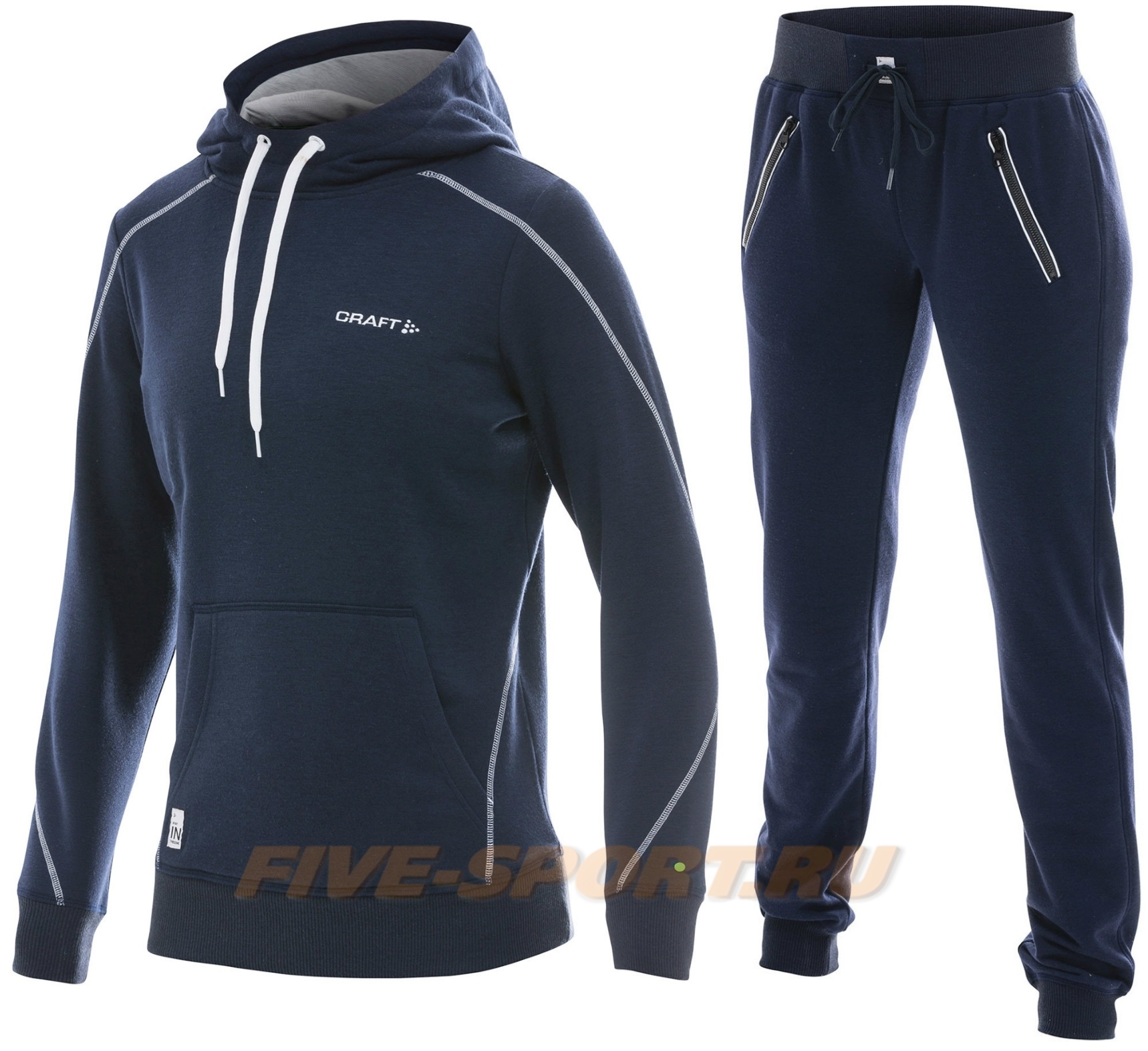 Костюм спортивный женский Craft In The Zone hood blue для бега