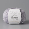 Classy, пряжа с люрексом и пайетками, шелк-5%, мериносовая шерсть-20%, нейлон-30%, норка-45%, 50 гр, 240 м, серо-голубой