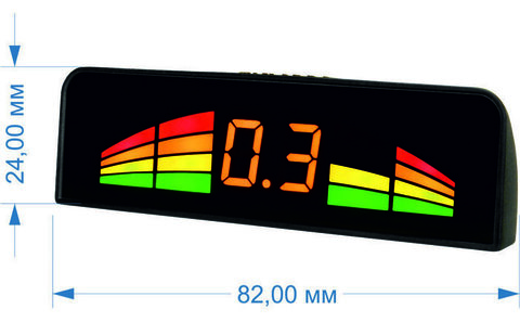 Парктроник AAALine LED-14 Silver