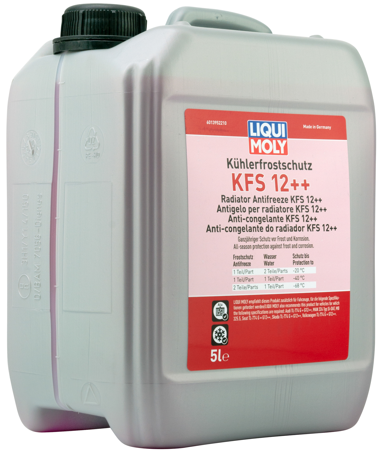 Антифриз - концентрат Liqui Moly Kuhlerfrostschutz KFS 12++ красный 5л