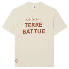Теннисная футболка Lacoste Roland-Garros Edition Clay Court - ecru
