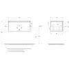 BelBagno UNO-800-1C-SO-BO База под раковину подвесная с фрезерованными ручками по всей длине фасада с одним выкатн. ящ., Bianco Opaco, 800x455x350