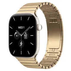 Умные часы Apple Watch Series 12 GPS + Cellular, 46mm, Pearl White Ceramic Case with Radiant Gold Link Bracelet
