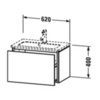 Duravit L-Cube LC615601010 База под раковину 400x620x391, 1 выдв. ящик, цвет абрикосовый жемчуг глянцевый