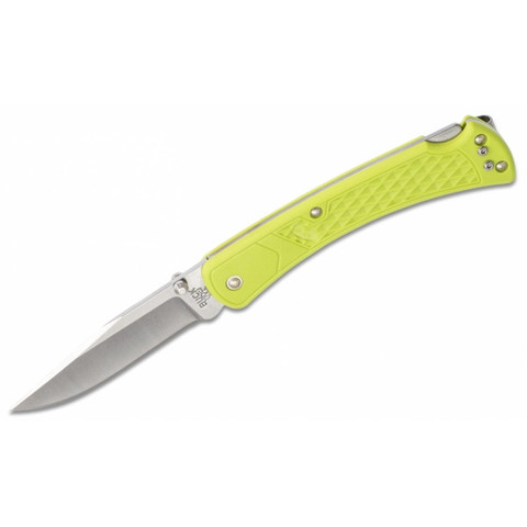 Складной нож BUCK 0110GRS1 110 Slim Select Chartreuse, зелёно-жёлтая рукоять