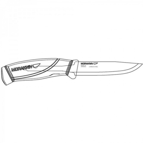 Нож Morakniv Companion BlackBlade, нержавеющая сталь, черный клинок, 12553