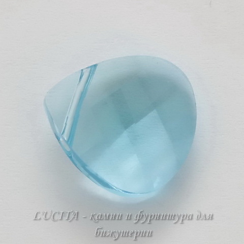 6012 Подвеска Сваровски Flat Briolette Aquamarine (15,4x14 мм) ()