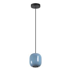 5053/1B PENDANT ODL24 375 черный/голубой/металл Подвес GU10 LED 4W OVALI