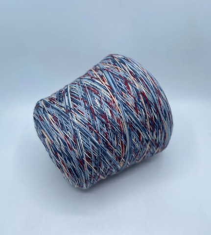 Бобинная пряжа, Flower print, 410м. 75% Меринос, 25% Полиамид, Мультиколор(60/283), 37343