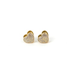 Серьги С ФИАНИТАМИ gold