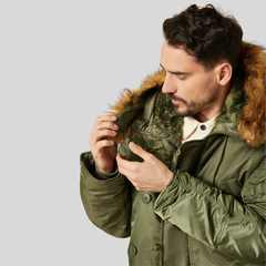 Парка Alpha Industries N-3B Regular Fit Sage Green (Зеленая)