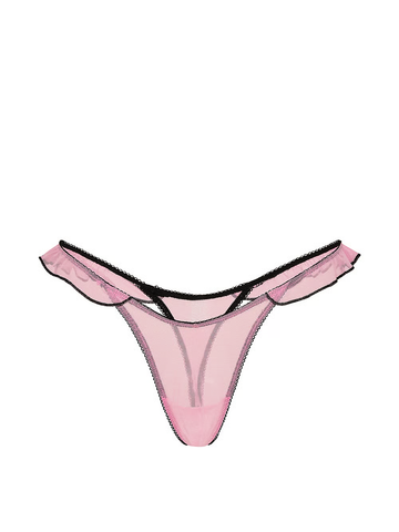 PINK ТРУССИКИ ТАНГА С РЮШЕЙ