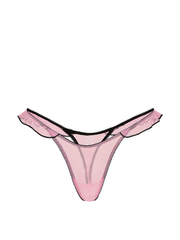 PINK ТРУССИКИ ТАНГА С РЮШЕЙ