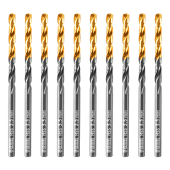 Сверло по металлу, 3,5 мм, HSS-Tin, Golden Tip, 10 шт. Denzel
