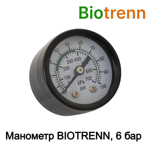 Манометр BIOTRENN, 6 бар