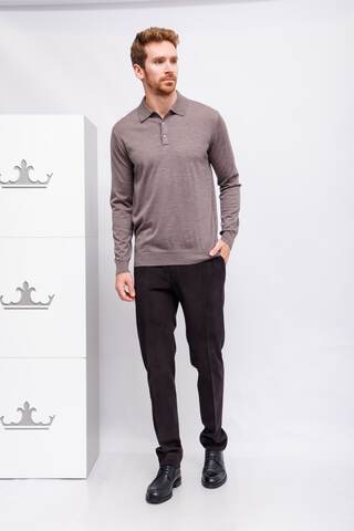 CC Collection by CORNELIANI Поло из тонкой шерсти на пуговицах оз 26