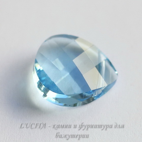 6012 Подвеска Сваровски Flat Briolette Aquamarine (15,4x14 мм) ()