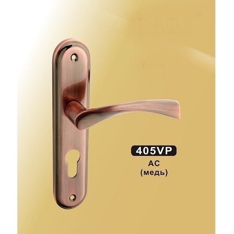 Ручки на планке DAMX 405VP AC медь