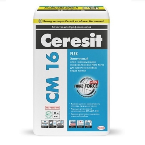 Клей для плитки Ceresit СМ 16 Flex / Церезит СМ 16