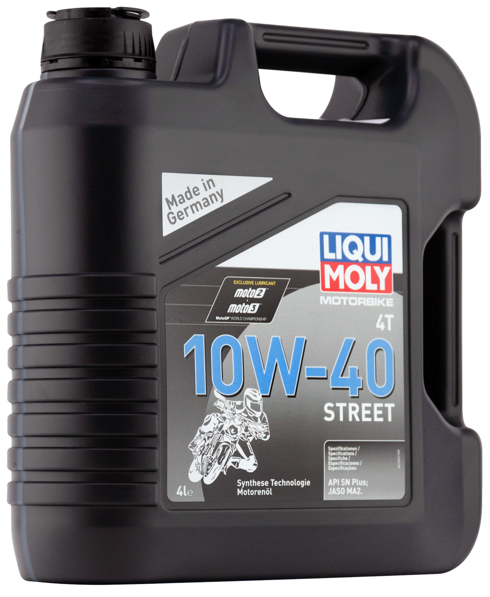 Масло моторное Liqui Moly Motorbike 4T 10W40 Street синтетическое 4л