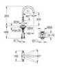 GROHE Atrio 21022AL3 Смеситель для раковины