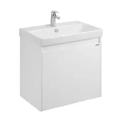 Aquaton Сканди Doors 1A2789K0SD010 Тумба с раковиной подвесная/напольная, белый глянец/белый матовый, 70 см фото
