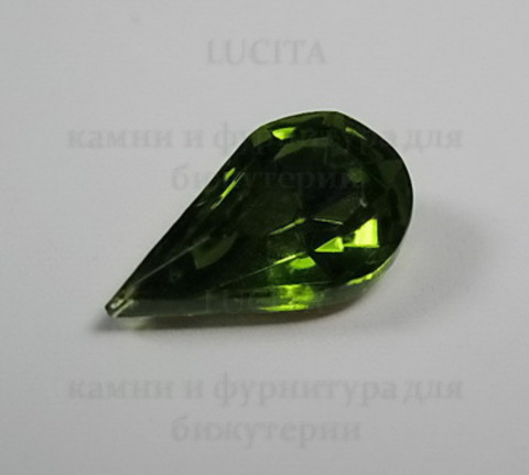 Ювелирные стразы Preciosa "Капля" Olivine (13х8 мм) ()